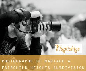 Photographe de mariage à Fairchild Heights Subdivision