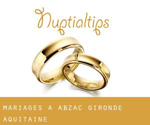 mariages à Abzac (Gironde, Aquitaine)