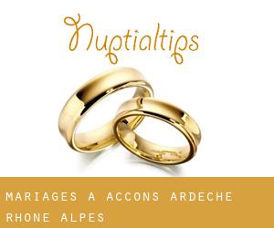 mariages à Accons (Ardèche, Rhône-Alpes)