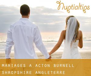 mariages à Acton Burnell (Shropshire, Angleterre)