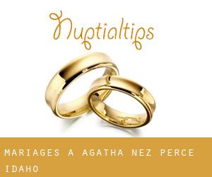 mariages à Agatha (Nez Perce, Idaho)