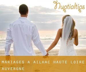 mariages à Ailhac (Haute-Loire, Auvergne)