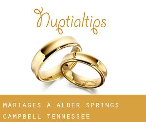 mariages à Alder Springs (Campbell, Tennessee)