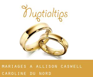 mariages à Allison (Caswell, Caroline du Nord)