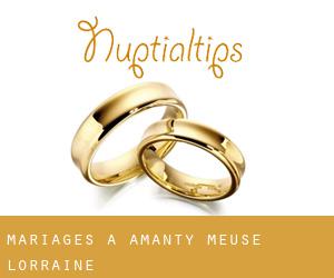 mariages à Amanty (Meuse, Lorraine)