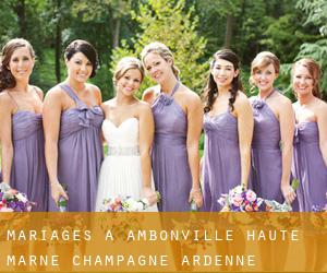 mariages à Ambonville (Haute-Marne, Champagne-Ardenne)
