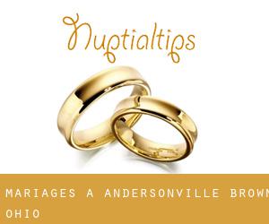 mariages à Andersonville (Brown, Ohio)