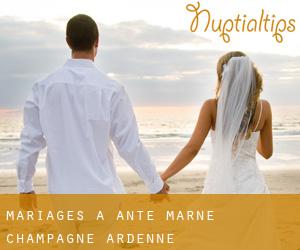 mariages à Ante (Marne, Champagne-Ardenne)