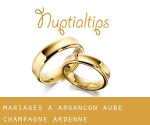 mariages à Argançon (Aube, Champagne-Ardenne)