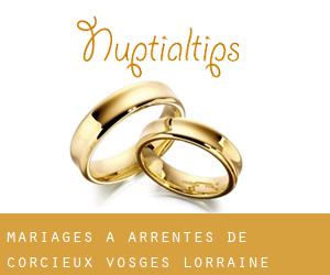 mariages à Arrentès-de-Corcieux (Vosges, Lorraine)