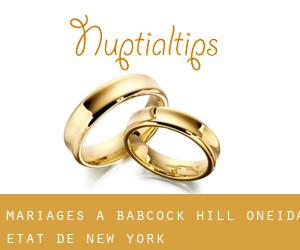 mariages à Babcock Hill (Oneida, État de New York)