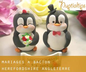 mariages à Bacton (Herefordshire, Angleterre)