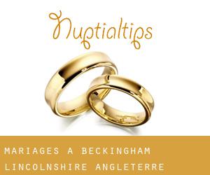 mariages à Beckingham (Lincolnshire, Angleterre)