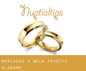 mariages à Belk (Fayette, Alabama)