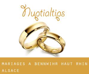 mariages à Bennwihr (Haut-Rhin, Alsace)