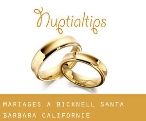 mariages à Bicknell (Santa Barbara, Californie)