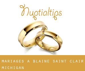 mariages à Blaine (Saint Clair, Michigan)