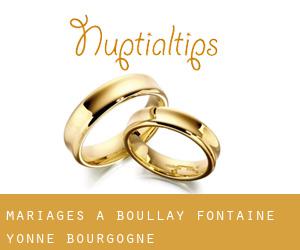 mariages à Boullay-Fontaine (Yonne, Bourgogne)