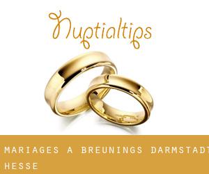 mariages à Breunings (Darmstadt, Hesse)
