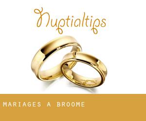 mariages à Broome