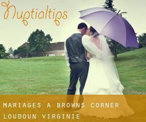 mariages à Browns Corner (Loudoun, Virginie)