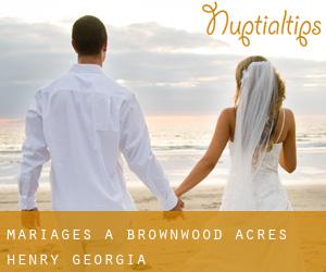 mariages à Brownwood Acres (Henry, Georgia)