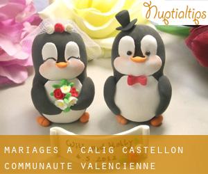 mariages à Càlig (Castellon, Communauté Valencienne)