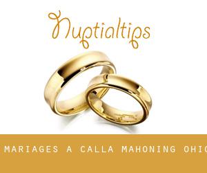 mariages à Calla (Mahoning, Ohio)