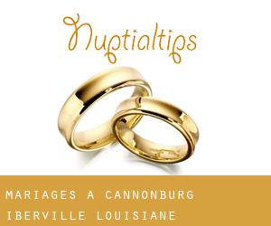 mariages à Cannonburg (Iberville, Louisiane)