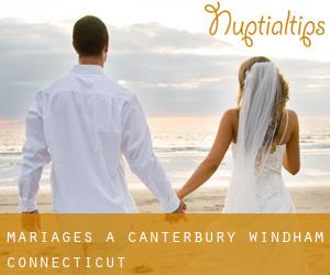 mariages à Canterbury (Windham, Connecticut)