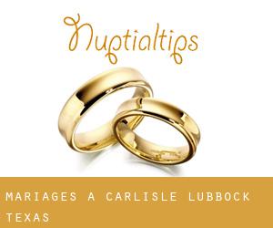 mariages à Carlisle (Lubbock, Texas)