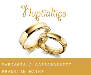 mariages à Carrabassett (Franklin, Maine)