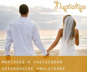 mariages à Checkendon (Oxfordshire, Angleterre)