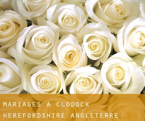 mariages à Clodock (Herefordshire, Angleterre)