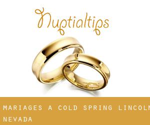 mariages à Cold Spring (Lincoln, Nevada)