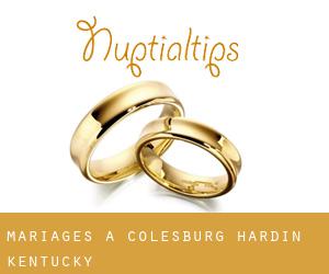 mariages à Colesburg (Hardin, Kentucky)