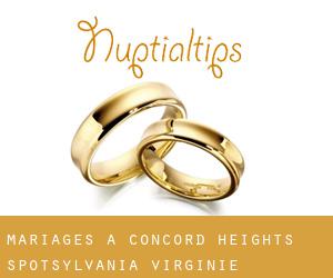 mariages à Concord Heights (Spotsylvania, Virginie)