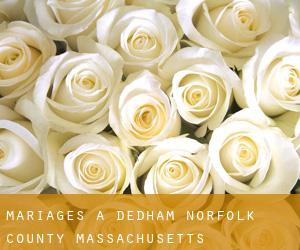 mariages à Dedham (Norfolk County, Massachusetts)