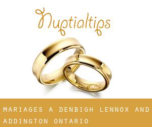 mariages à Denbigh (Lennox and Addington, Ontario)