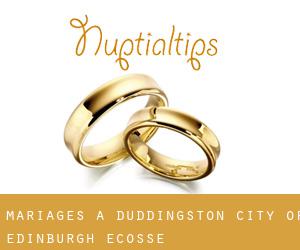 mariages à Duddingston (City of Edinburgh, Ecosse)
