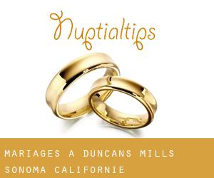 mariages à Duncans Mills (Sonoma, Californie)