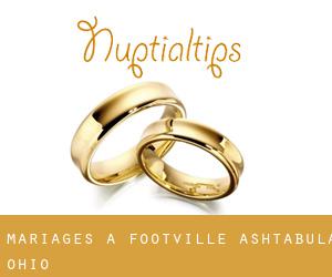 mariages à Footville (Ashtabula, Ohio)