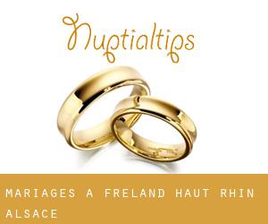 mariages à Fréland (Haut-Rhin, Alsace)