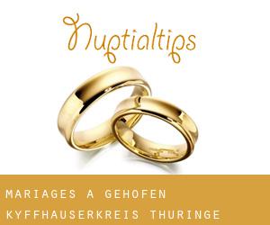 mariages à Gehofen (Kyffhäuserkreis, Thuringe)