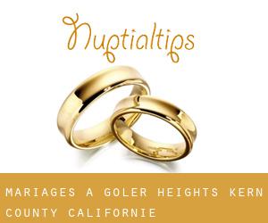 mariages à Goler Heights (Kern County, Californie)