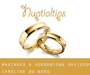 mariages à Gordontown (Davidson, Caroline du Nord)