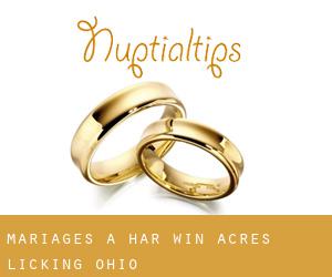 mariages à Har-Win Acres (Licking, Ohio)