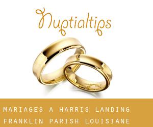 mariages à Harris Landing (Franklin Parish, Louisiane)