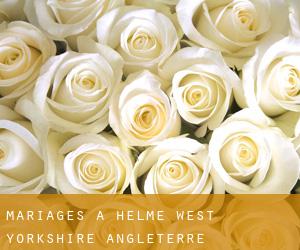 mariages à Helme (West Yorkshire, Angleterre)