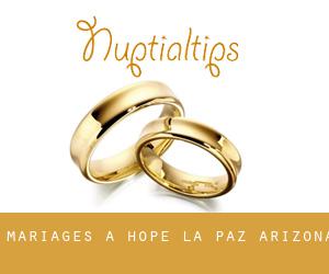 mariages à Hope (La Paz, Arizona)